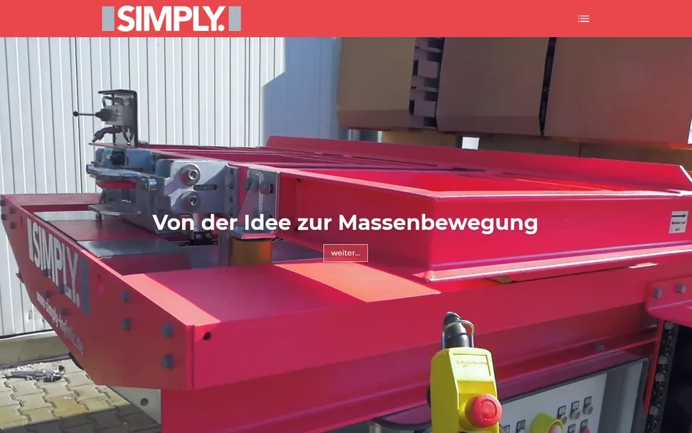 simply-logistic.com vor dem Umbau